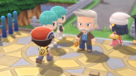 BDSP - Team Galactic with Prof Rowan