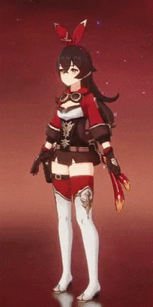 Genshin - Rotating 5-Star Outrider Outfit Showcase