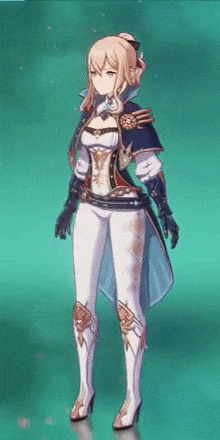 Genshin - Rotating Favonian Devotion Outfit Showcase