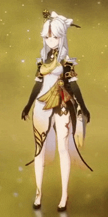 Genshin - Rotating Gold Leaf and Pearly Jade Outfit Showcase
