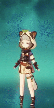Genshin - Rotating Mini Mujina Outfit Showcase