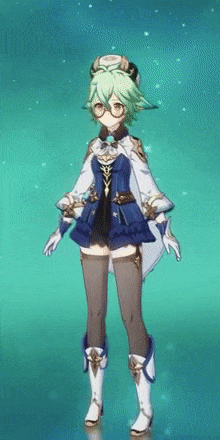 Genshin - Rotating Germinating Wind Outfit Showcase