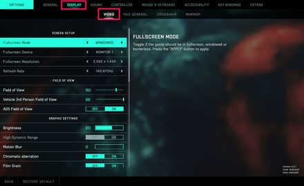 Display Resolution Change on PC