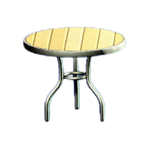 Metal-and-Wood Table Image