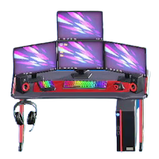 The Black and Red version of Gaming Desk