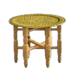 The Gold version of Moroccan Tray Table