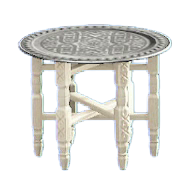 The Silver version of Moroccan Tray Table