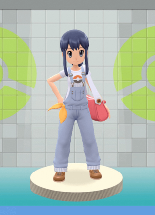 Pokemon BDSP Dawn Overalls Style