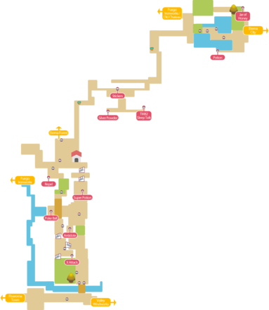 Pokemon BDSP - Route 205 Map