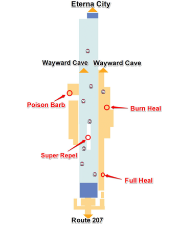 Pokemon BDSP - Route 206 with Items
