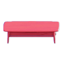 The Red version of Nordic Low Table