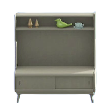 The Gray version of Nordic Shelves