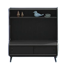 The Black version of Nordic Shelves