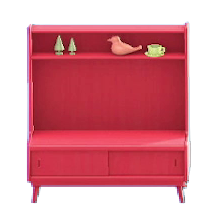 The Red version of Nordic Shelves