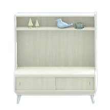 The White version of Nordic Shelves