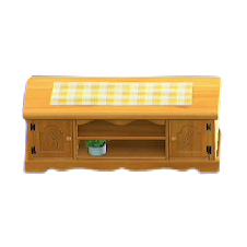 The Lemon Gingham version of Ranch Lowboard