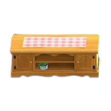 The Pink Gingham version of Ranch Lowboard