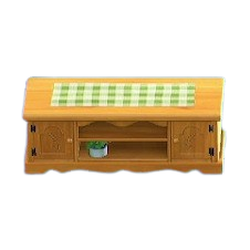 The Green Gingham version of Ranch Lowboard