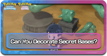 Pokemon Brilliant Diamond and Shining Pearl (BDSP) - Can You Decorate Your Secret Base?