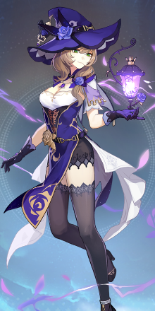 Genshin - Purple Rose Outfit Showcase