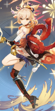 Genshin - Goldfish Firecracker Outfit Showcase