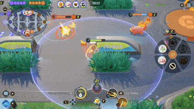 Pokemon UNITE - CInderace Using Low Sweep