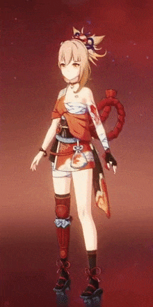 Genshin - Rotating Goldfish Firecracker Outfit Showcase