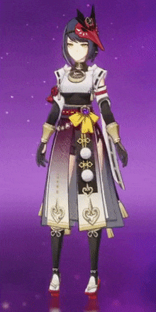 Genshin - Rotating Solemn Purity Outfit Showcase
