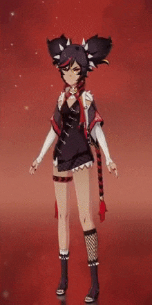 Genshin - Rotating Ardent Soul Outfit Showcase