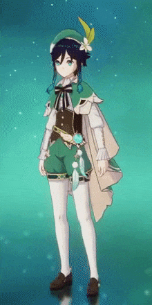 Genshin - Rotating Breezy Ode Outfit Showcase