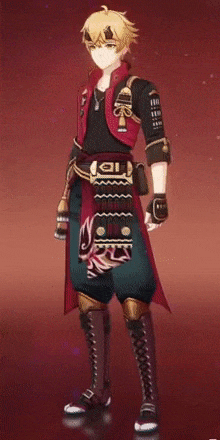 Genshin - Rotating Warrior of Flame Outfit Showcase