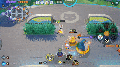 Pokemon UNITE - Cinderace Defeating Talonflame Using Blaze Kick