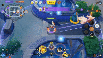 Pokemon UNITE - Cinderace Using Blazing Bicycle Kick on Alolan Ninetales