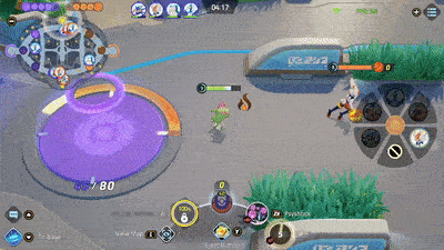 Pokemon UNITE - Gardevoir Using Psychic on Cinderace