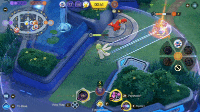 Pokemon UNITE - Gardevoir Using Psychic on Greninja