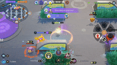 Pokemon UNITE - Gardevoir Using Psyshock on Charizard