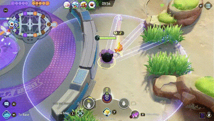 Pokemon UNITE - Gengar Getting Close to Lillipup Before Using Wiill-O-Wisp