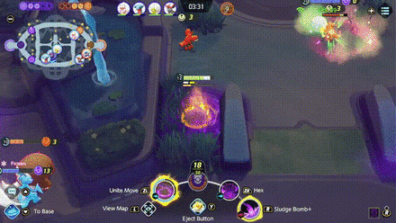 Pokemon UNITE - Gengar Coming to the Rescue with Unite Move.gif