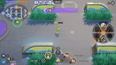 Pokemon UNITE - Gardevoir Using Moonblast on Decidueye