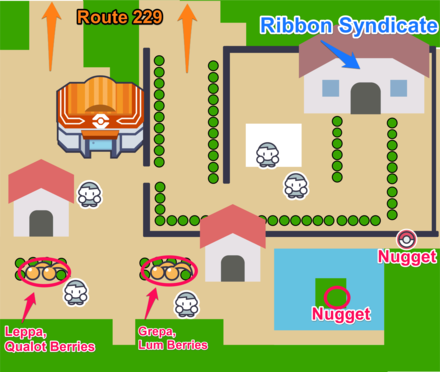 Pokemon BDSP Resort Area Map