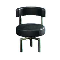 ACNH - The Black (Fabric) version of Cool Chair