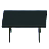 ACNH - The Black version of Cool Dining Table