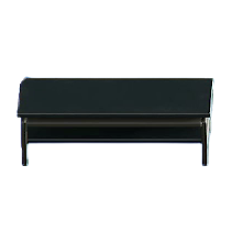 ACNH - The Black version of Cool Low Table