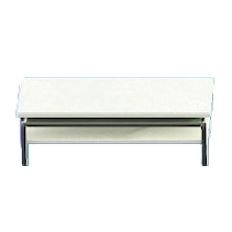 ACNH - The White (Tabletop) version of Cool Low Table