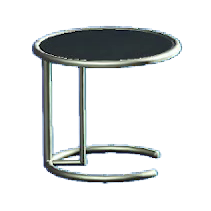 ACNH - The Black (Tabletop) version of Cool Side Table
