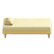 The White (Pillow) version of Simple Bed