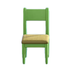Wooden simple best sale chair animal crossing