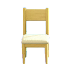 The White (Cushion) version of Simple Chair