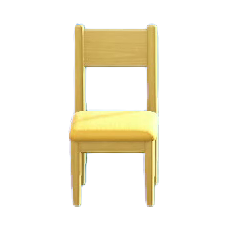 The Yellow (Cushion) version of Simple Chair