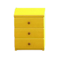The Yellow version of Simple Small Dresser